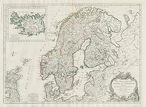 Les Royaumes de Suede et Norwege divisés par provinces et gouvernements, dressés et assujettis au...
