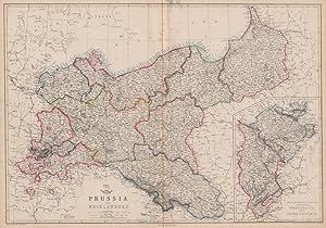 Prussia and Mecklenburg; Inset map of The Western Provinces of Prussia, Comprehending Westphalia ...