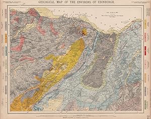 Geological map of the Environs of Edinburgh