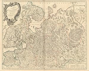 Bild des Verkufers fr Partie Septentrionale de la Russie Europenne  u sont distingues exactement toutes les Provinces, d'aprs le detail de l'Atlas Russien, Par le Sr. Robert de Vaugondy fils, Geog. ordin? du Roi. Avec Privilge zum Verkauf von Antiqua Print Gallery