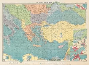The Eastern Mediterranean inset Brindisi; Valetta; Thessaloniki; Odessa; The Sea of Azov; Corinth...
