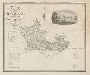 Map of the county of Berks from an actual survey made in the years 1822 & 1823