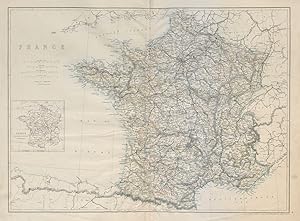 France; Inset Map of France as formerly divided into provinces