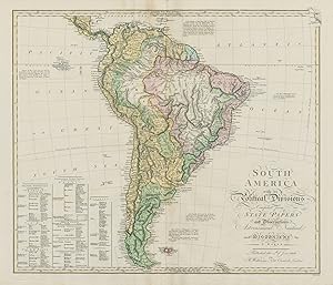 Seller image for South America with its Political Divisions compiled from State Papers and observations Astronomical, Nautical and Historical by E. Baker for sale by Antiqua Print Gallery