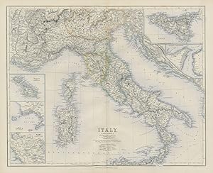 Seller image for Italy // Malta and its dependencies // Bay of Naples and its vicinity // Rome and the adjoining country // Sicily // Strait of Messina for sale by Antiqua Print Gallery