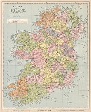 Letts's map of Ireland