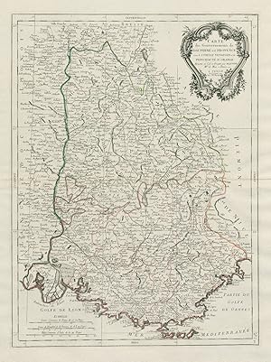 Carte des Gouvernements de Dauphiné et de Provence avec de Comtat Venaissin de la Principauté d'O...