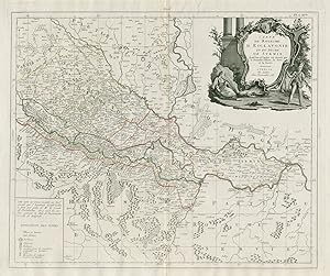 Carte du Royaume d'Esclavonie et du Duché de Syrmie dont l'un et l'autre est arrosé par le Danub...