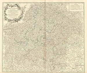 Seller image for Cercle de Franconie qui comprend les Evchs de Wurtzbourg, de Bamberg et d'Aichstet; les Marquisats de Culmbach et d'Anspach; et les Comts d'Henneberg, d'Hohenlohe, de Vertheim, de Reineck, d'Erpach &c. Par le Sr. Robert Gographe ord. du Roy. Avec Privilege for sale by Antiqua Print Gallery