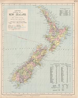 Letts's Statistical map of New Zealand