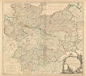 Cercle de Basse Saxe où sont distingués les Etats de Brunswich, les Duchés de Holstien de Mecklen...