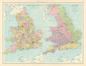 England and Wales Administrative Counties and Railways