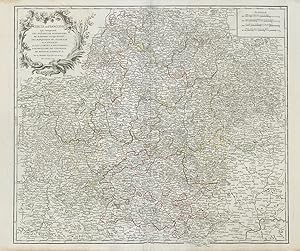 Bild des Verkufers fr Cercle de Franconie qui comprend les Evchs de Wurtzbourg, de Bamberg et d'Aichstet; les Marquisats de Culmbach et d'Anspach; et les Comts d'Henneberg, d'Hohenlohe, de Vertheim, de Reineck, d'Erpach &c. Par le Sr. Robert Gographe ord. du Roy. Avec Privilege zum Verkauf von Antiqua Print Gallery