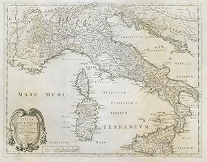 Italia Antiqua cum itineribus antiquis cum insulis Sicilia, Sardinia & Corsica [Ancient Italy wit...