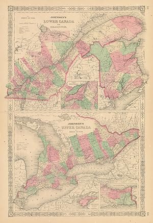 Johnson's Lower Canada and New Brunswick: Johnson's Upper Canada // Montreal // Wolf Island // Vi...