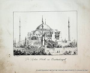 CONSTANTINOPLE / ISTANBUL, Hagia Sophia original print ca.1830