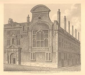 The north front of Sion College, London Wall as it appeared in the year 1800, Before it Was Rebuilt