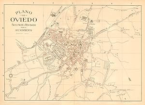 Plano de Oviedo. Facilitado y revisado por el Ayuntamiento