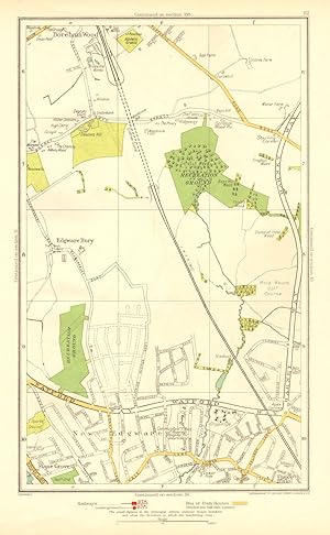 Seller image for Edgware Bury, New Edgware, Stone Grove, Upper Hale Edgware Bury, New Edgware, Stone Grove, Upper Hale for sale by Antiqua Print Gallery