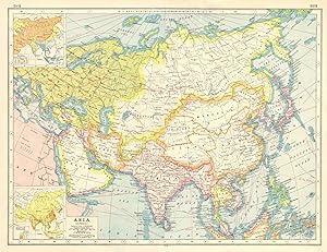 Asia (General); Inset map of Siberia; Mongolia