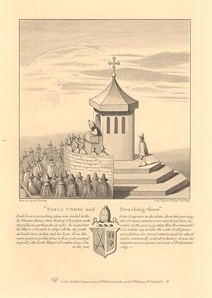 Bild des Verkufers fr Pauls Cross and Preaching There zum Verkauf von Antiqua Print Gallery