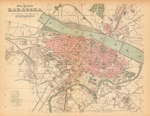 Plano de Zaragoza. Facilitado y revisado por el Ayuntamiento