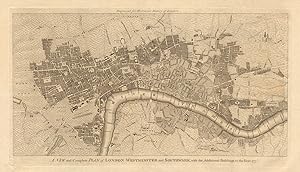 A new and complete plan of London, Westminster and Southwark, with the additional buildings to th...