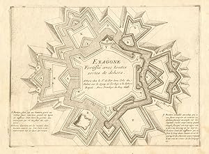 Imagen del vendedor de Exagone fortifi avec toutes sortes de dehors [Fortified hexagon with various external defences] a la venta por Antiqua Print Gallery