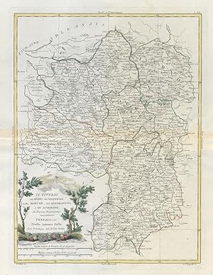 Image du vendeur pour Li Governi del Berri, del Nivernois, della Marche, del Bourbonnois, e dell'Auvergne di nuova projezione mis en vente par Antiqua Print Gallery