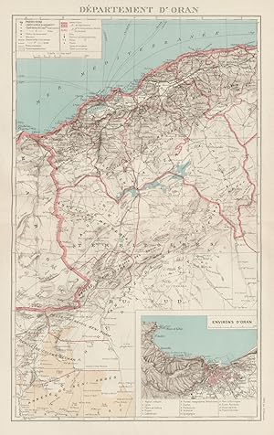 Departement d'Oran. Inset: Environs d'Oran