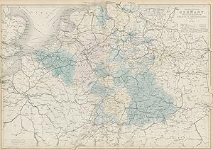 Map of Central Europe, embracing Germany, Holland, Belgium, with parts of France & Switzerland; s...