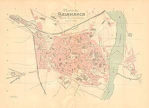 Plano de Salamanca. Revisado por el Ayuntamiento