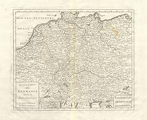 Imagen del vendedor de Nuova Carta della Germania divisa in dieci circoli [New chart of Germany divided into ten circles] a la venta por Antiqua Print Gallery