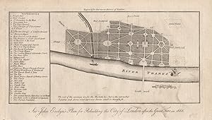 Sir John Evelyn's plan for rebuilding the City of London after the Great Fire in 1666