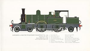 London and South Western Railway No 488. Designed by W. Adams. Built by Neilson & Co in 1885