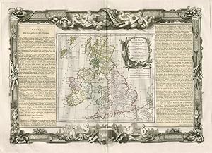 Les Isles Britanniques, assujetties aux observations astronomiques, combinées avec les itinéraire...
