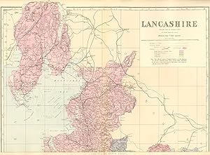 Image du vendeur pour Lancashire, North Sheet mis en vente par Antiqua Print Gallery