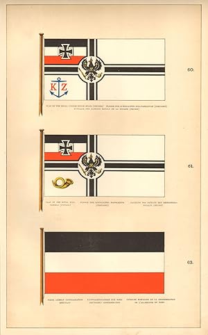 60. Flag of The Royal Custom-House Boats (Prussia), Flagge Der Koniglichen Zollfahrzeuge (Preusse...