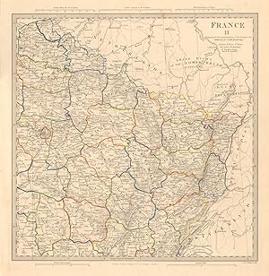 Image du vendeur pour FRANCE, II., North-East, from Paris to the Rhine mis en vente par Antiqua Print Gallery