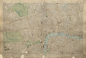 [Sheet 11 from Bacon's 1900 London street atlas covering Central London inc. West End, City, Sout...