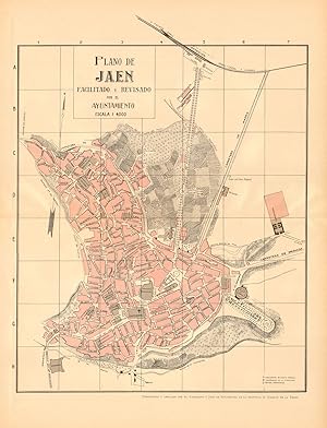 Plano de Jaen. Facilitado y revisado por el Ayuntamiento