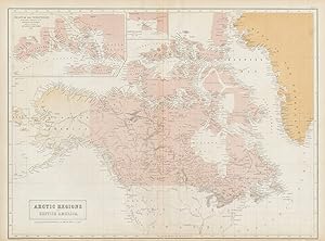 Arctic Regions and British America [inset: chart of the territories discovered and examined by th...