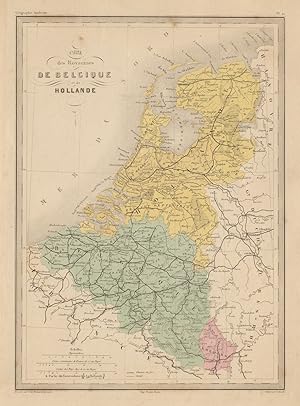 Carte des Royaumes de Belgique et de Hollande [Map of the Kingdoms of Belgium and Holland]