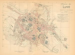 Plano de Lugo. Revisado por el Ayuntamiento