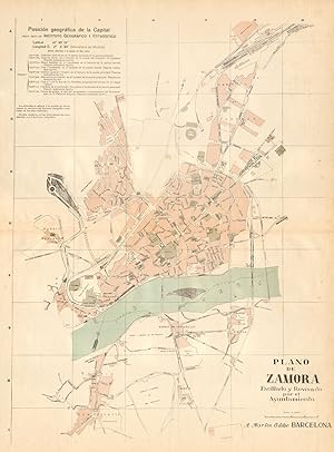 Plano de Zamora. Facilitado y revisado por el Ayuntamiento