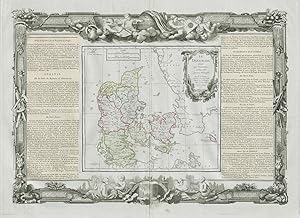 Le Danemark divisé par Provinces, et Diocèses sous une Métropole. Par le Sr. Brion. Ingénieur-Géo...