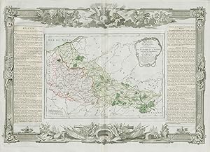 Imagen del vendedor de Pays-Bas Franois, comprenant les gouvernemens de Flandre et D'Artois; ainsi que les intendances de Flandre et de Hainaut: Avec toutes les routes et les distances sur les principales en lieues d'usage dans ces provinces. Par M.Brion Ingnieur Gographe du Roi et mis au jour par le Sr. Desnos. Ing? Gog? pour les Globes et Sphres rue St. Jacques an Globe a Paris 1771 a la venta por Antiqua Print Gallery