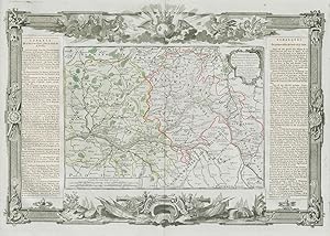 Imagen del vendedor de Gouvernemens d'Orlanois, de Touraine, du Maine, d'Anjou, et du Saumu: rois; Avec les Gnralits d'Orlans et de Tours. Subdiviss en petits pays, avec toutes les routes, et les distances en lieues d'usage dans chaque Province.  Paris chez le Sr. Desnos Ing. Go, Rue St. Jacques au Globe. 1771 a la venta por Antiqua Print Gallery