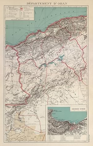 Departement d'Oran. Inset: Environs d'Oran