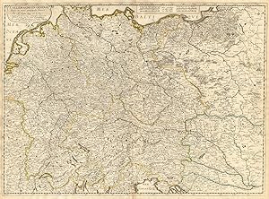 Seller image for L'Allemagne en General divise en trois principales parties [This title has been overlaid onto the original title of the map: "Carte Generale de l'Empire d'Allemagne et Pays Circonvoisins."] for sale by Antiqua Print Gallery